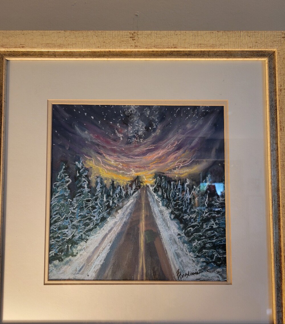 "Winter Soltice Sunset" Original Framed Artwork Created By Brea Marie
